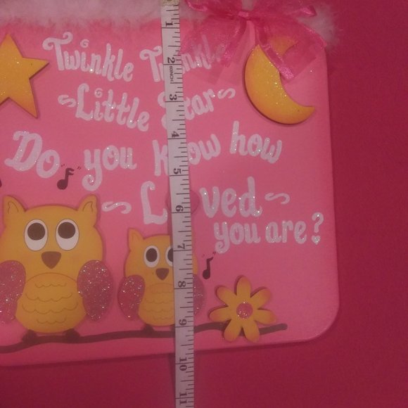 Owl Wall Plaque Kids Bedroom Decor~Twinkle Twinkle Little Star Do You Know.... - Picture 5 of 8